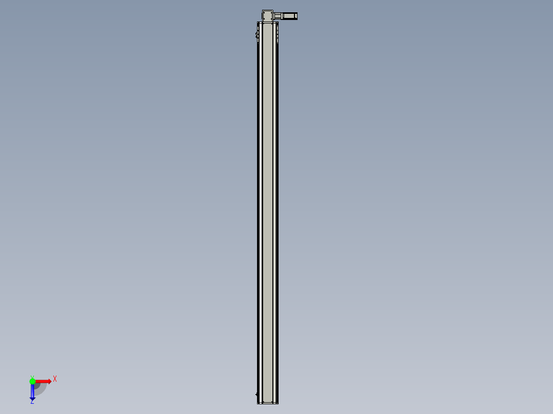 东锦同步带传动-直线滑台模组DH170B-L150-S2800-BL-P400W-C3俯视图