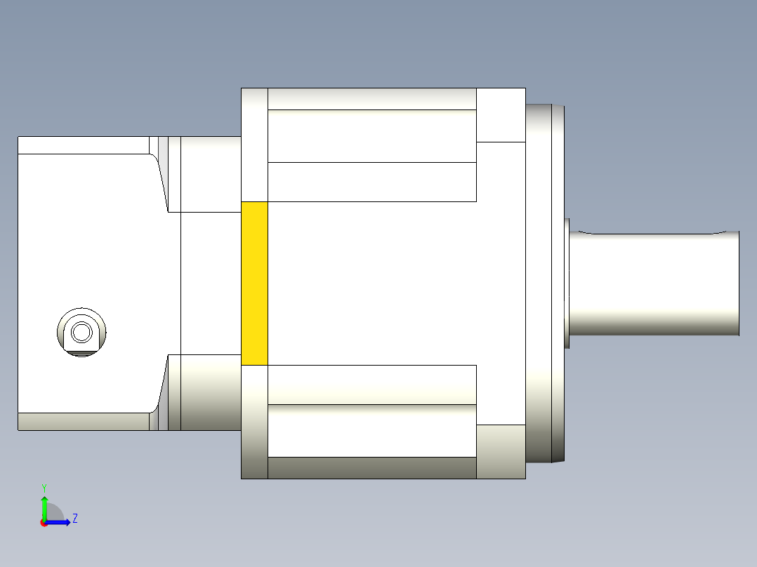 直齿PLX120-L2 14-73-98.43-M6.stp左视图