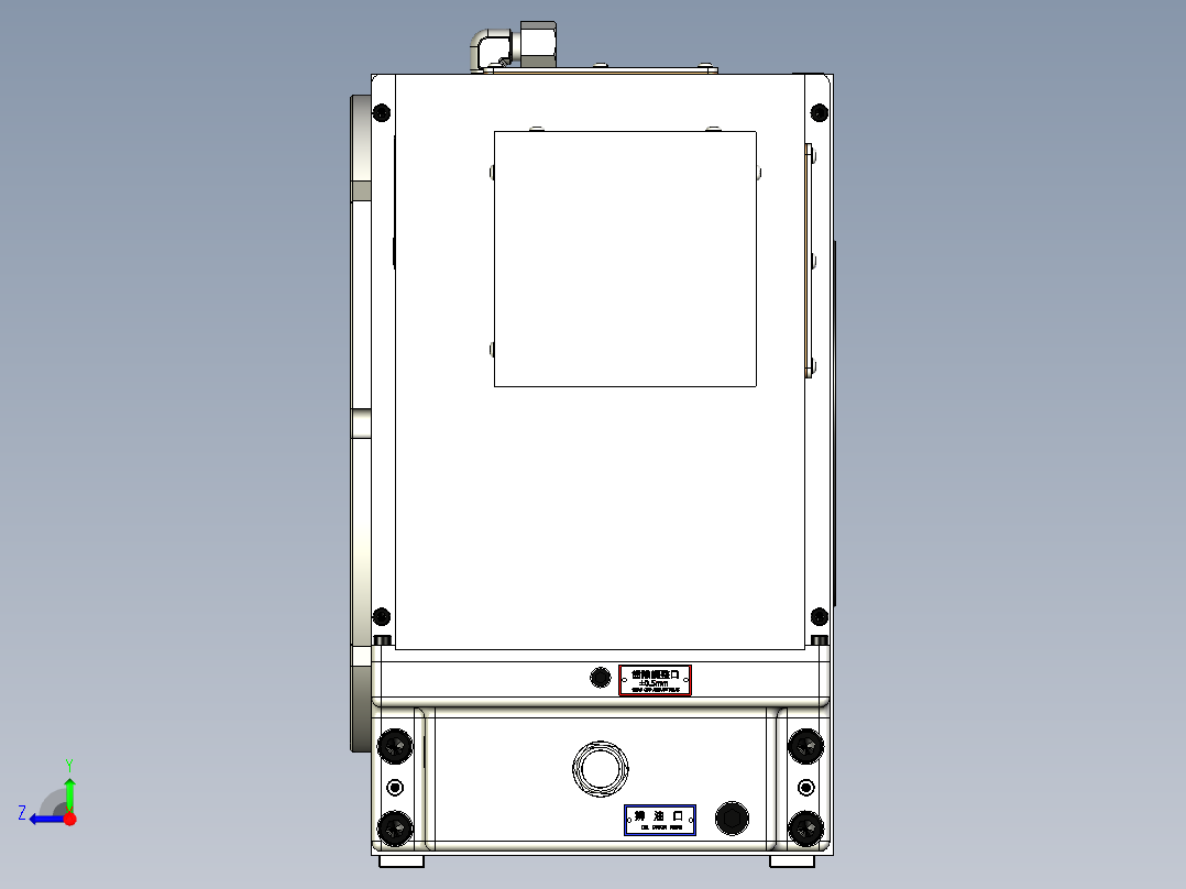 HR032EX-B0(四轴转台)外型圖右视图