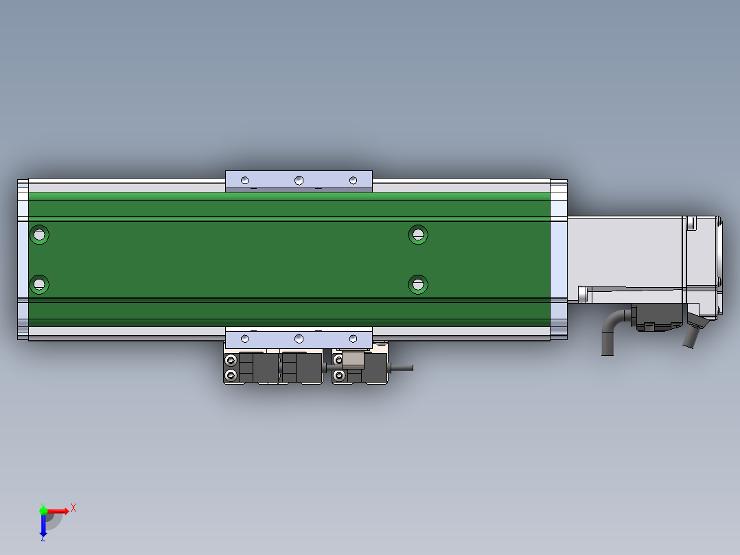 MTH丝杆半封闭模组MT75BS-BC-100W俯视图