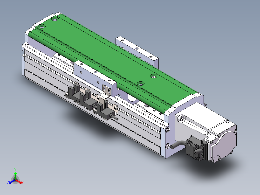 MTH丝杆半封闭模组MT75BS-BC-100W正等轴测图