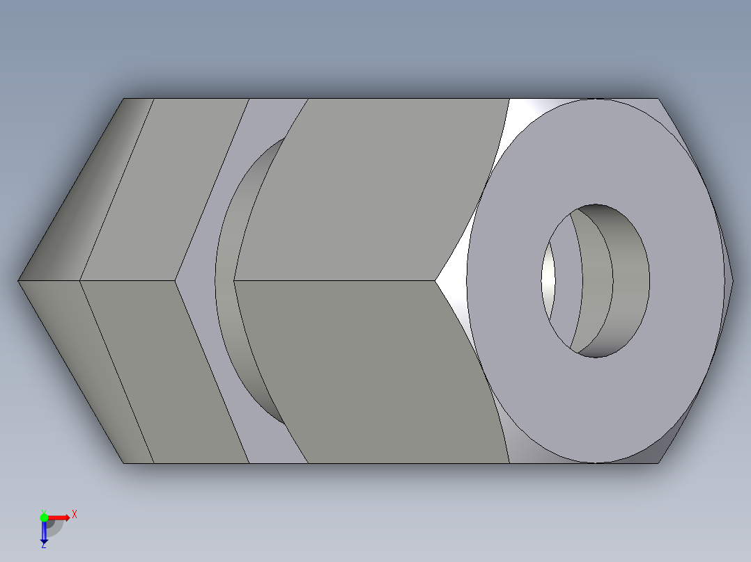 卡套式工业通用硬管接头EO_Swivel_nut_45_deg_elbow_EV08ZSCF俯视图