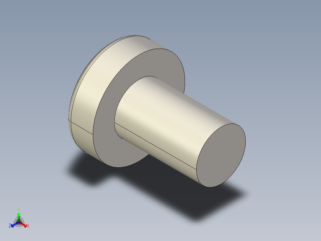 螺丝 M3 十字盘头-M3 x 5 Screw head.STEP正等轴测图