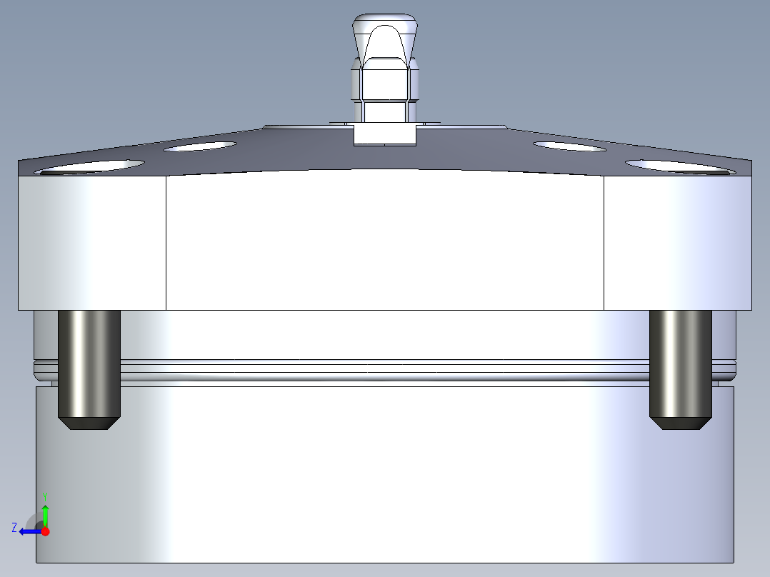 KOSMEKSWH2060-G多系列多零件图纸模型多系列多零件图纸模型右视图