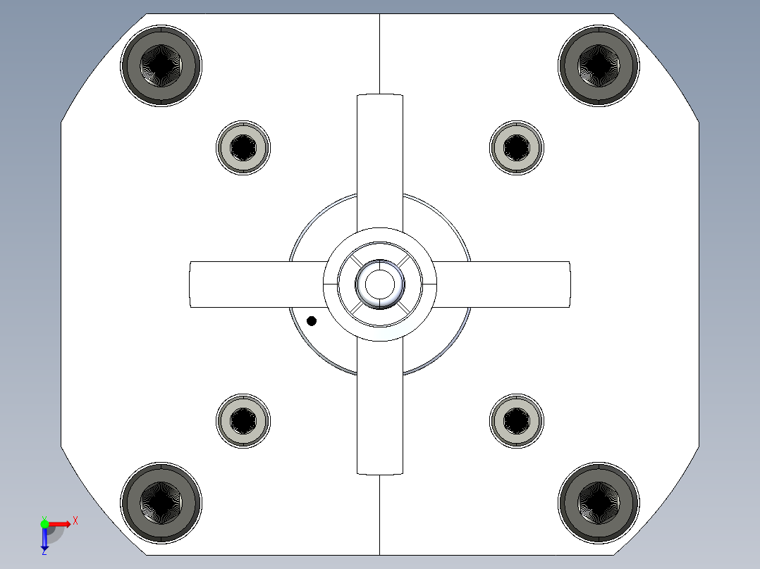 KOSMEKSWH2060-G多系列多零件图纸模型多系列多零件图纸模型俯视图