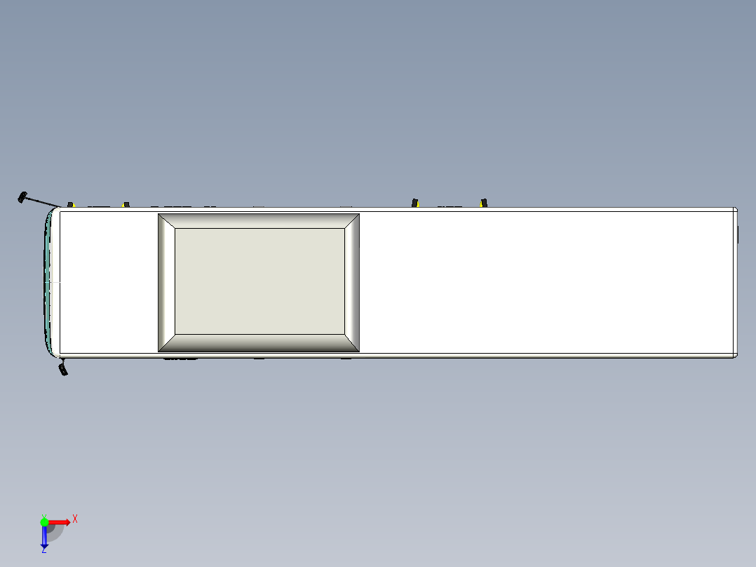 宇通公交车三维模型俯视图