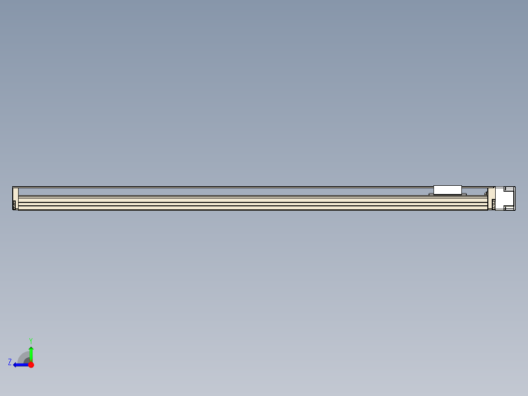 TPA-KNR-60E-1205C-L800A1-MR-P10-N3线性模块铝制底座右视图