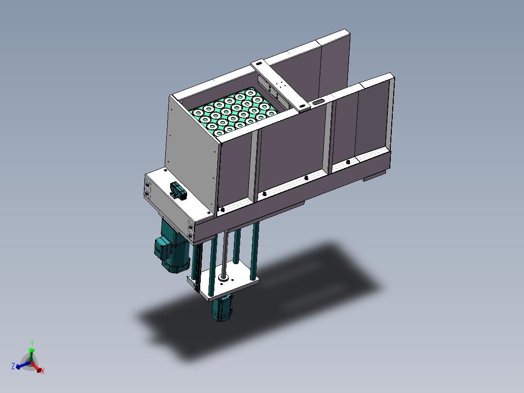 产品上料料仓机构（链条型）