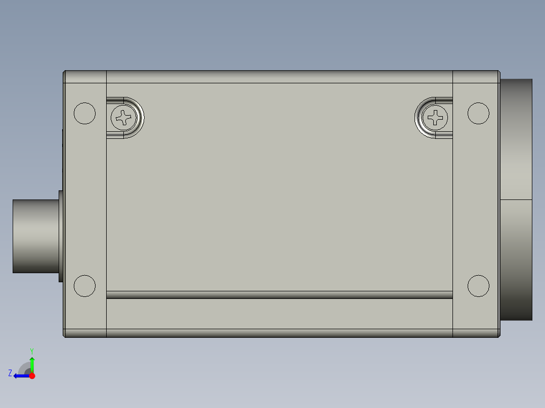 大恒相机镜头Daheng_ME2P-G-P_3D_Drawing多系列图纸右视图