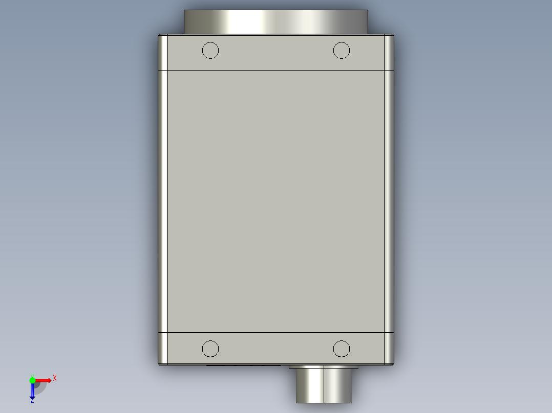 大恒相机镜头Daheng_ME2P-G-P_3D_Drawing多系列图纸俯视图