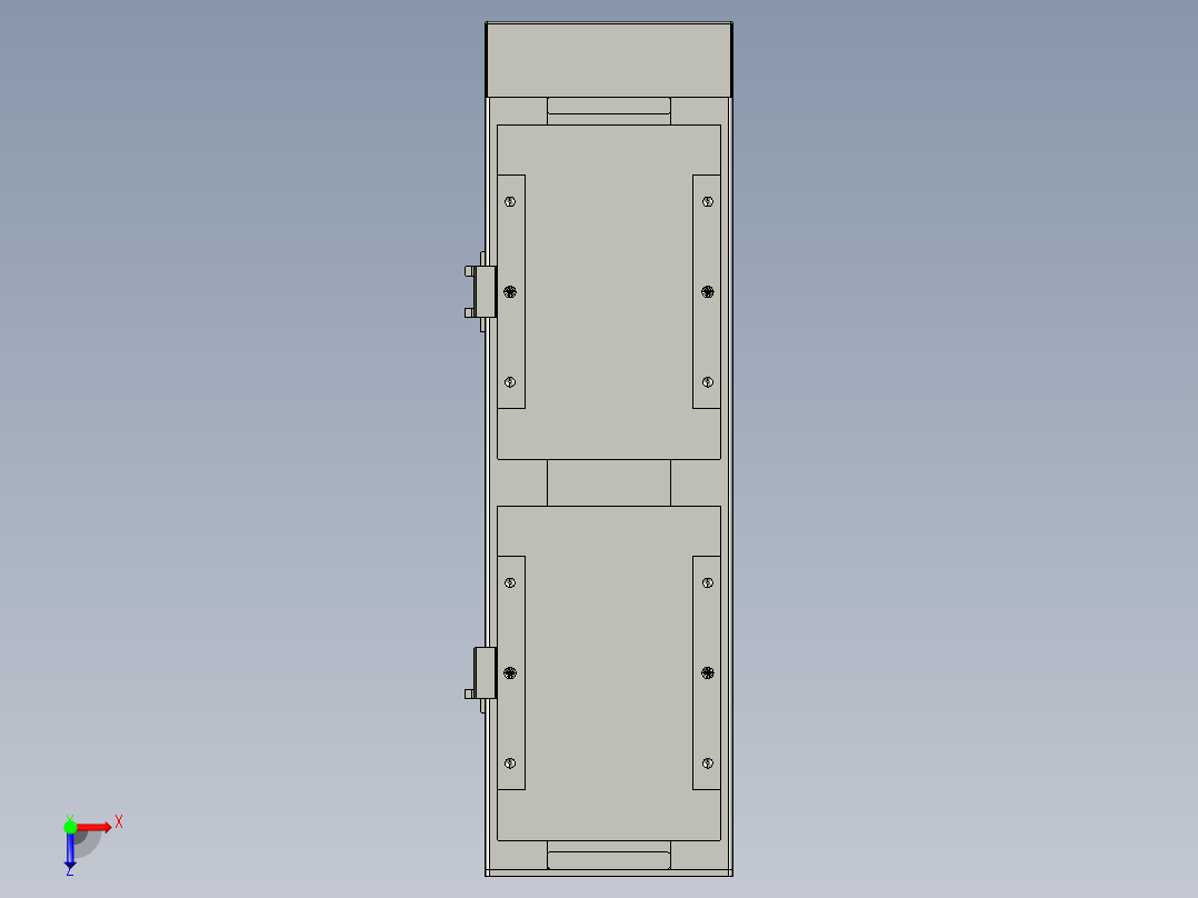 直线模组LHC17-S250-D设计图纸俯视图