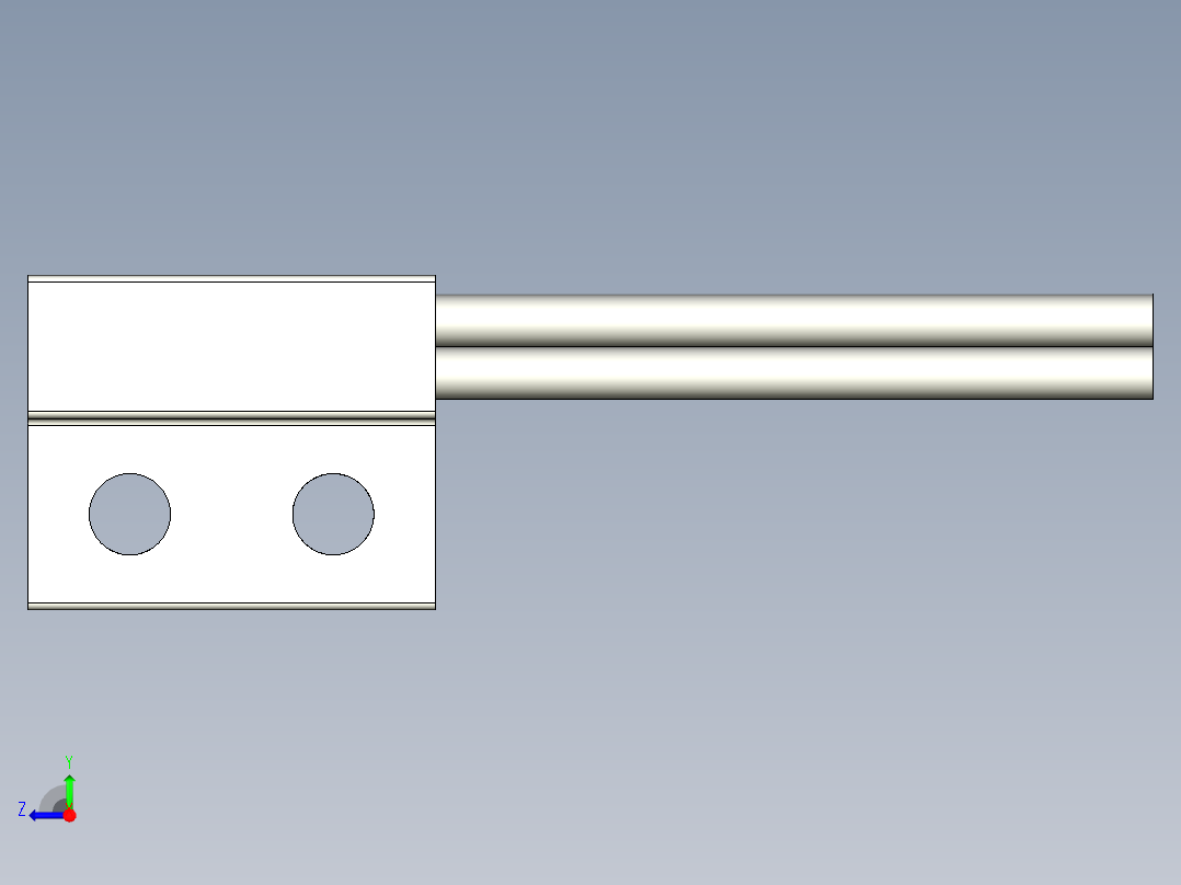 基恩士FU-L41Z_kc图纸模型右视图