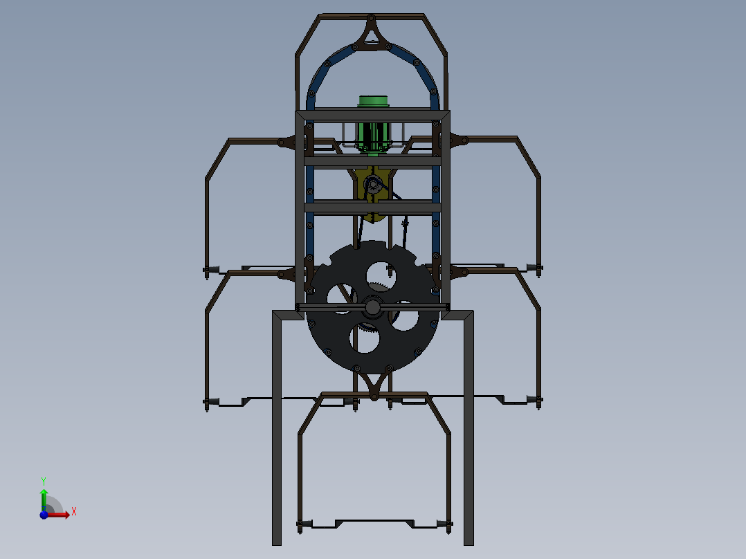 立体旋转车库前视图