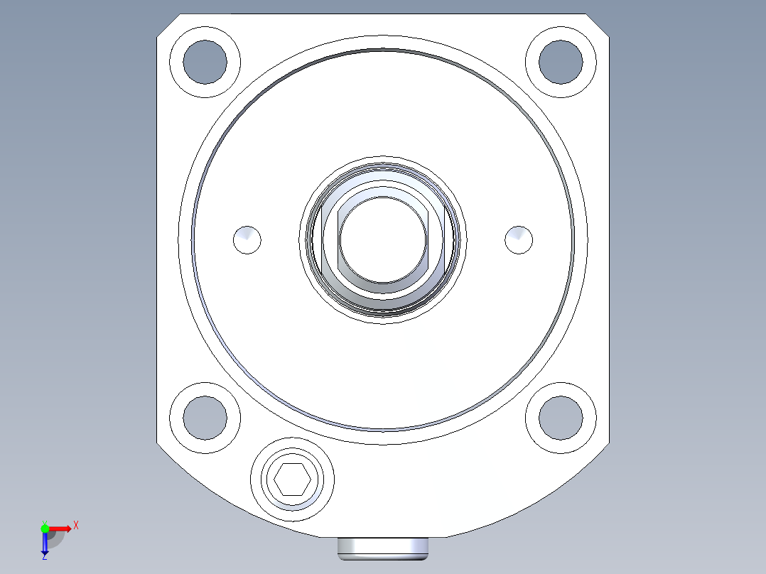 KOSMEKLC0652-CxM-E多系列多零件图纸模型俯视图