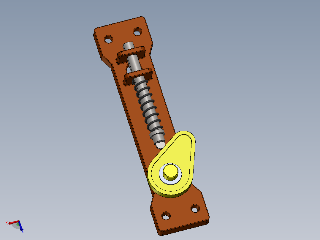 凸轮和弹簧从动机构