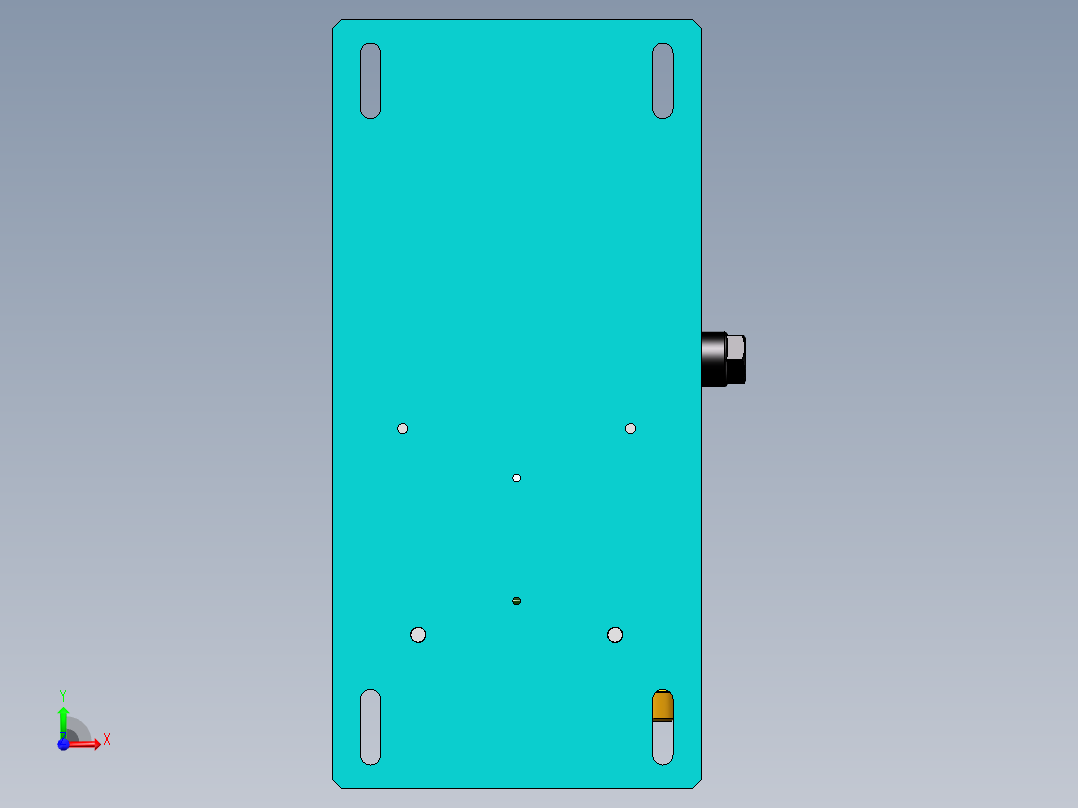 齿轮计量泵前视图