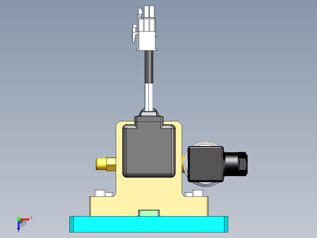 齿轮计量泵俯视图