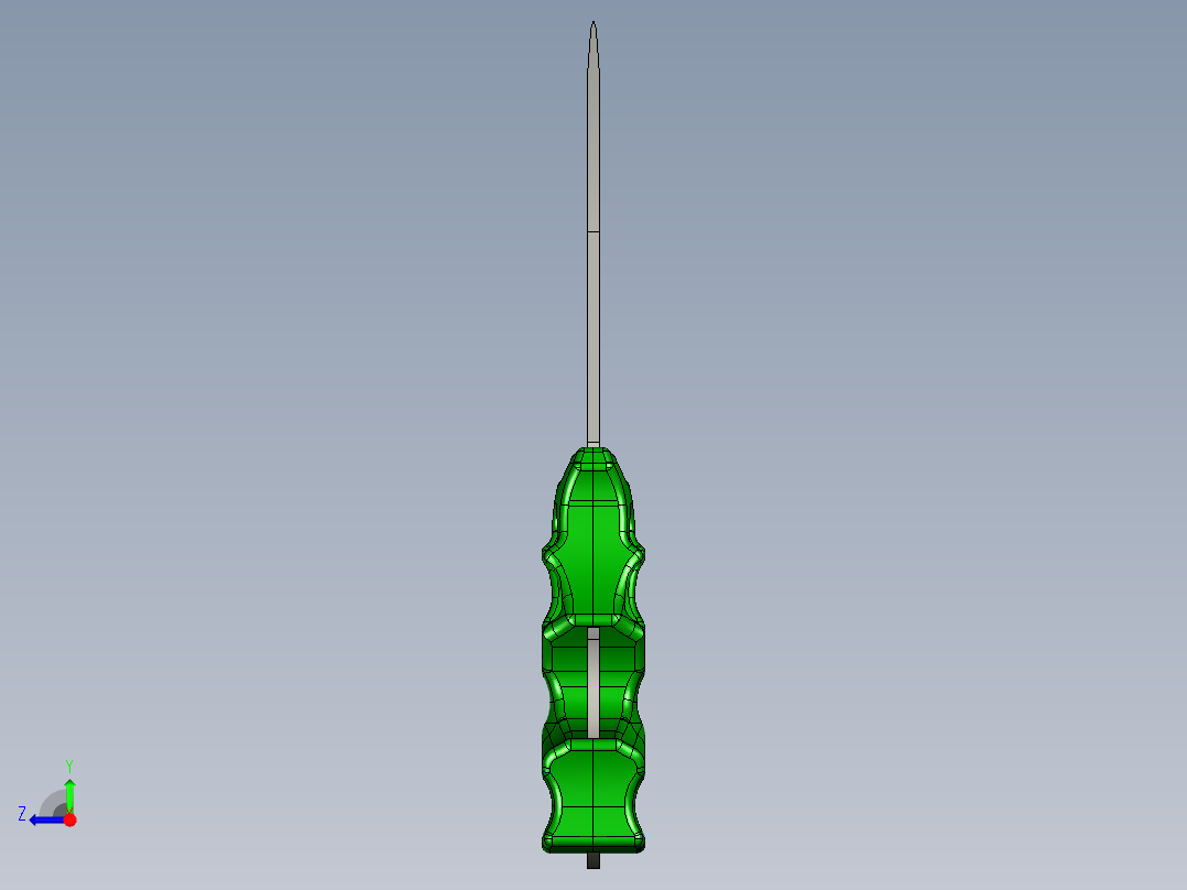 小刀3D模型右视图