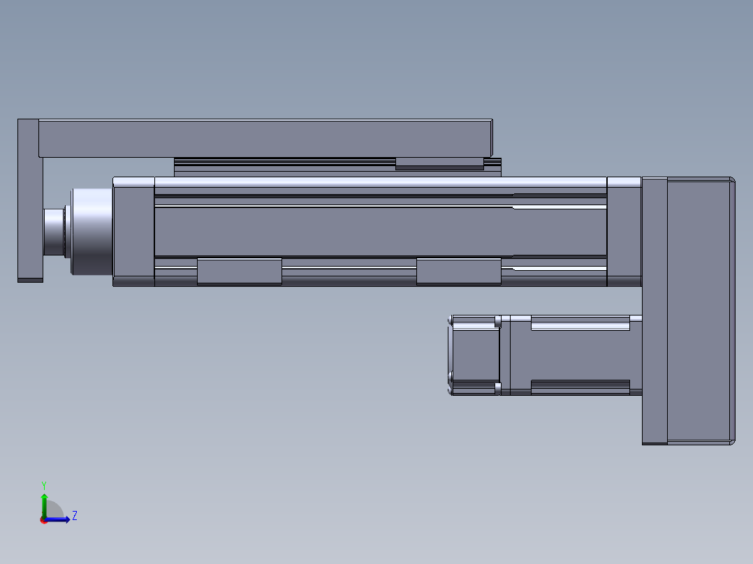 电动滑台模组SEH50L-BM左视图
