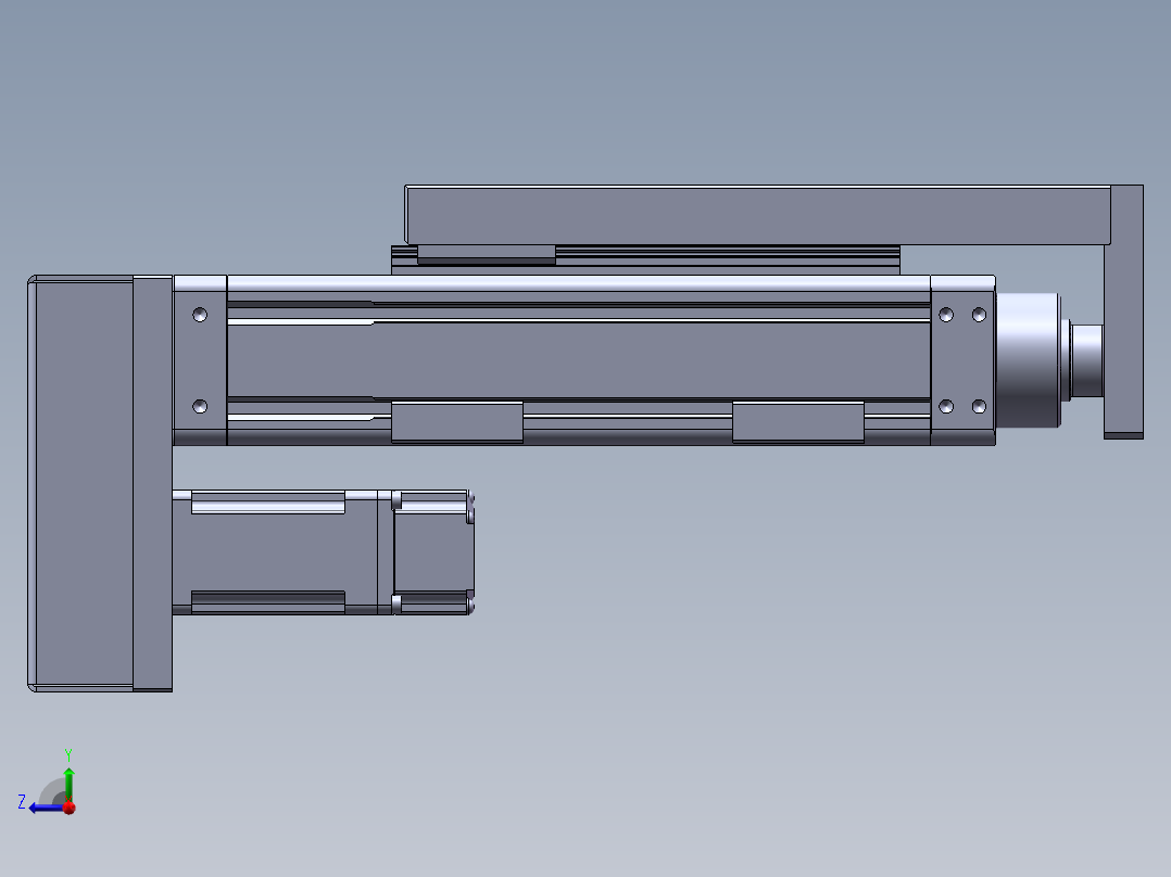 电动滑台模组SEH50L-BM右视图