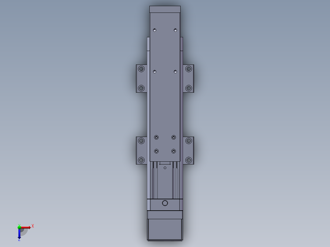 电动滑台模组SEH50L-BM俯视图