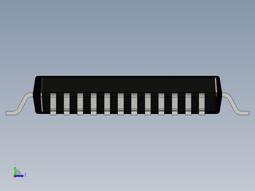 元器件3D封装LQFP48-7x7-0_5079左视图