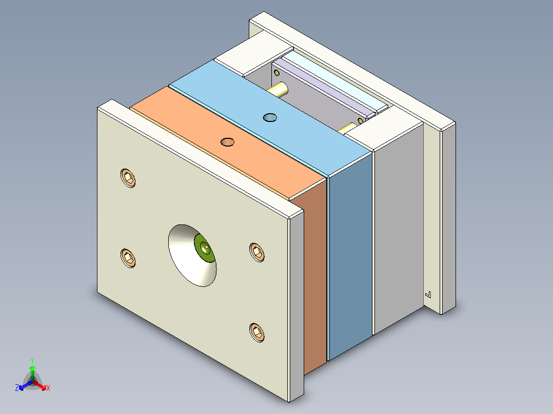 蓝牙耳机座模具设计图826139==20正等轴测图