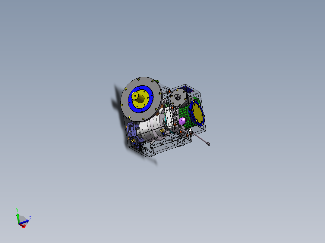 XL-曲面印刷机的间歇传动机构设计三维SW设计素材