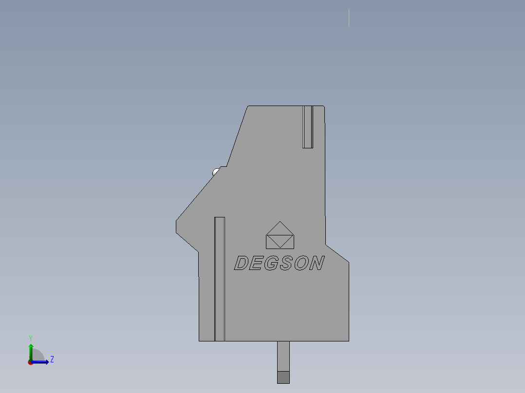 工业双绞线接线端子左视图