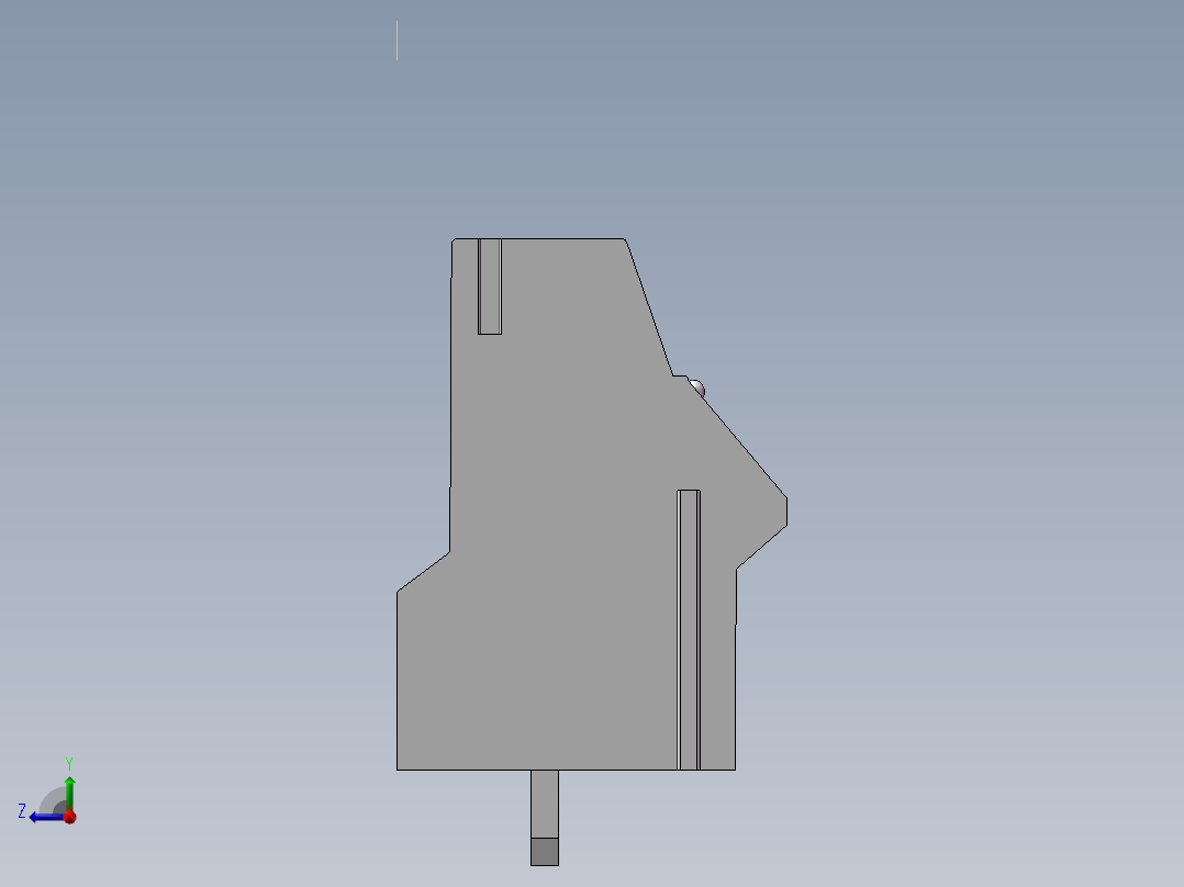 工业双绞线接线端子右视图