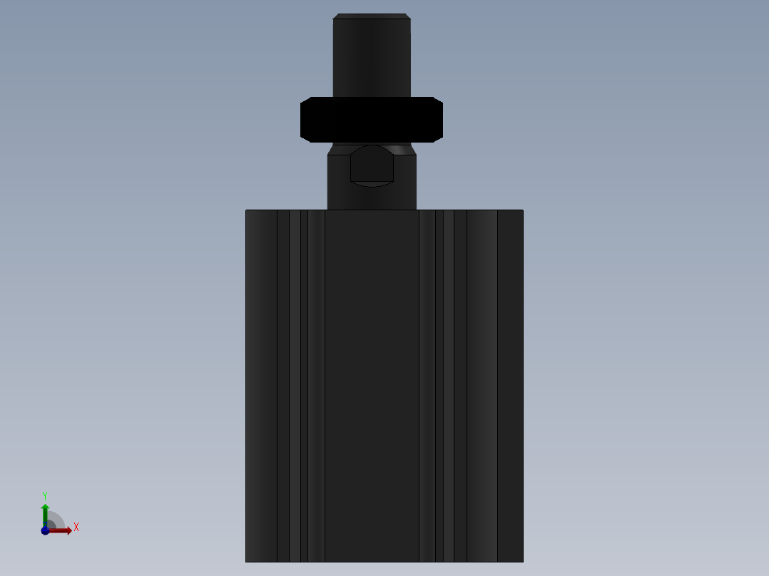 气缸CDQ2B32-30DMZ前视图