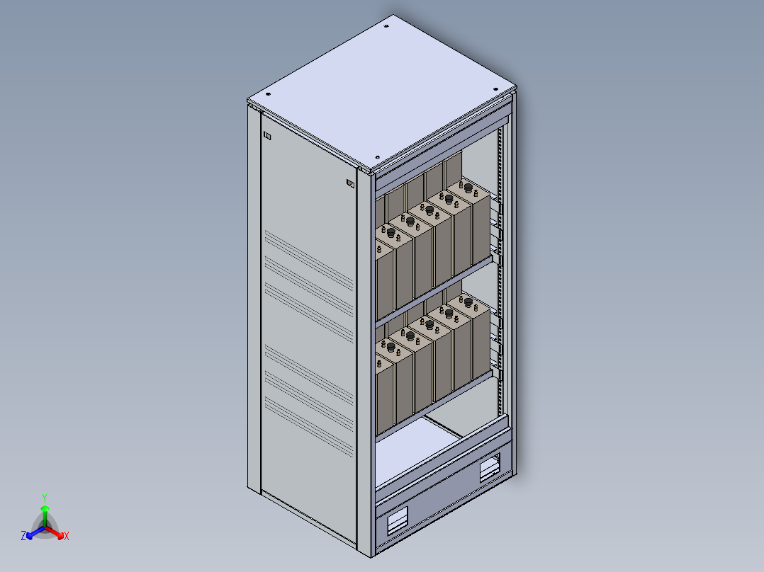 电器柜 电控柜 (10) 机械设计素材正等轴测图