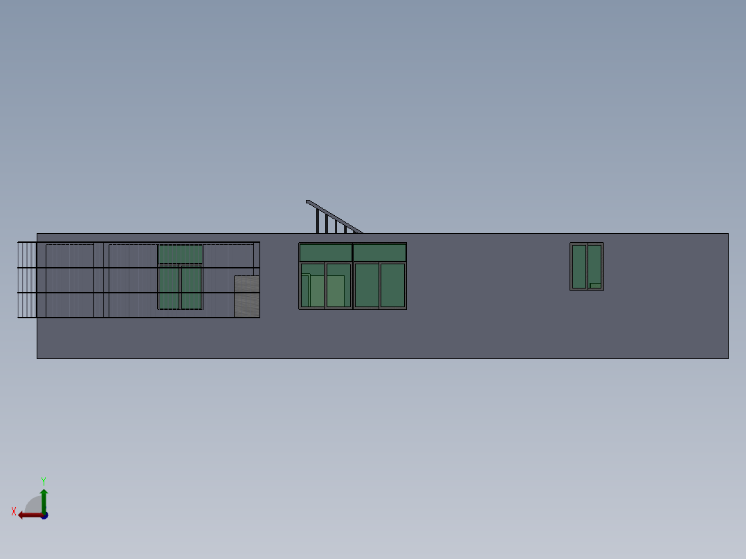 我家的3D模型后视图
