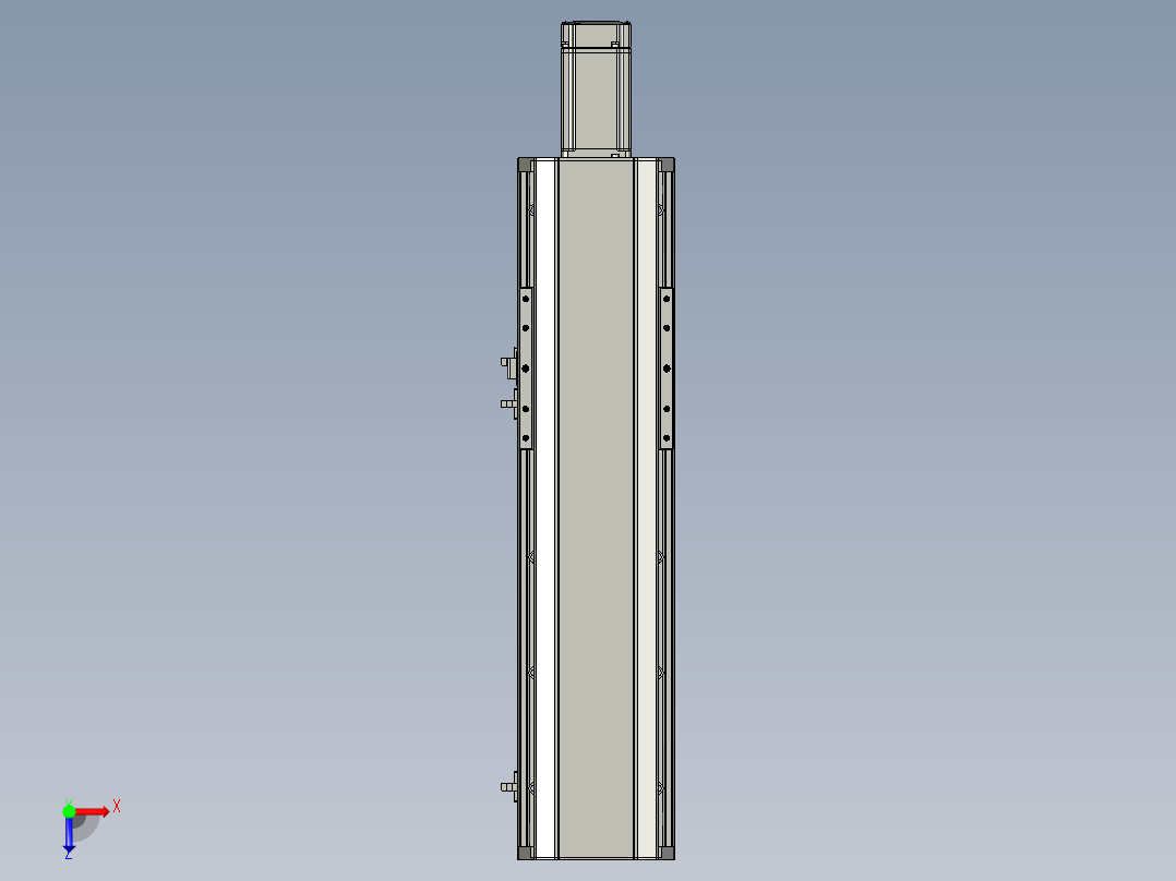 东锦丝杆传动-直线滑台模组DH135-C-L10-S300-BC-P400W-C3俯视图