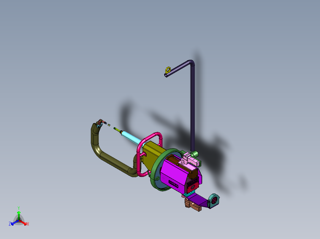 德国尼玛克NIMAK焊接设备C焊钳正等轴测图