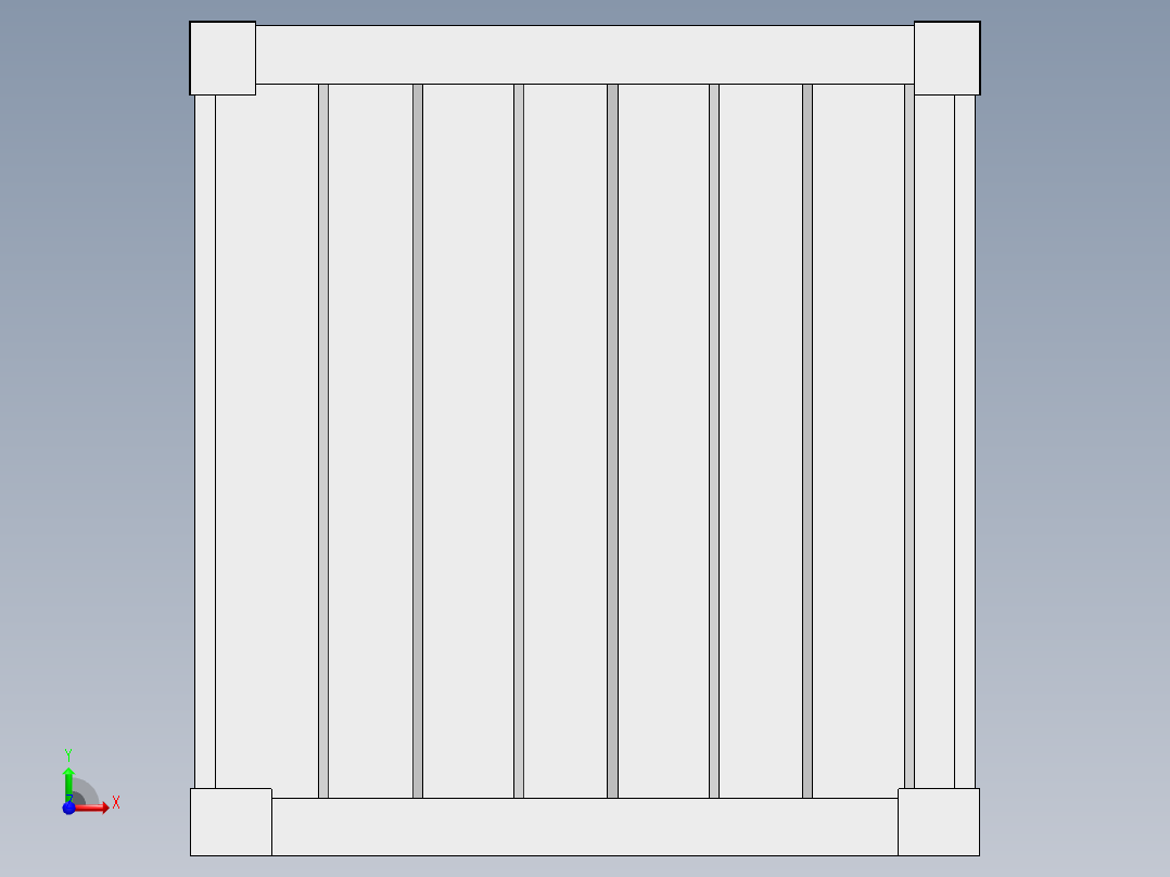 移动水产养殖集装箱前视图