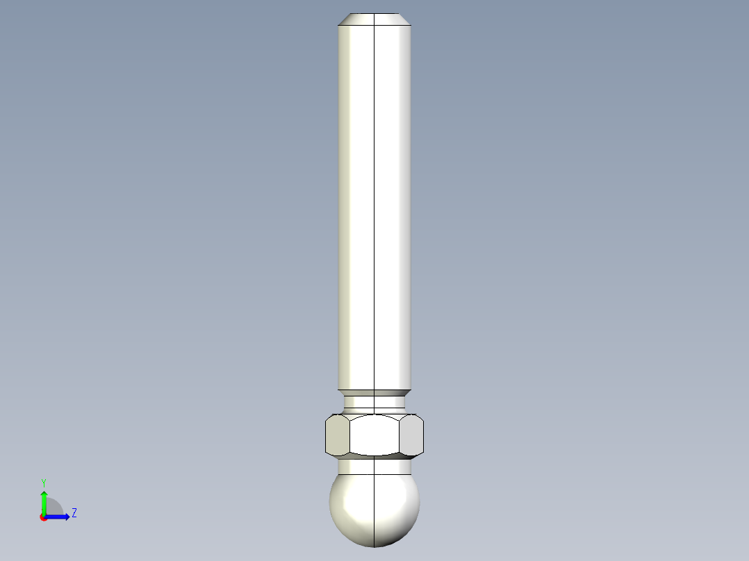 型材-KJN M12X66 THREADED ROD 098DM12066M左视图