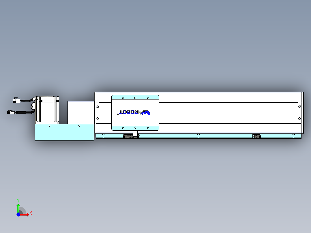 威洛博VBC同步带传动一无尘环境VBC14-L45-S400-BL-ZP75-C3前视图