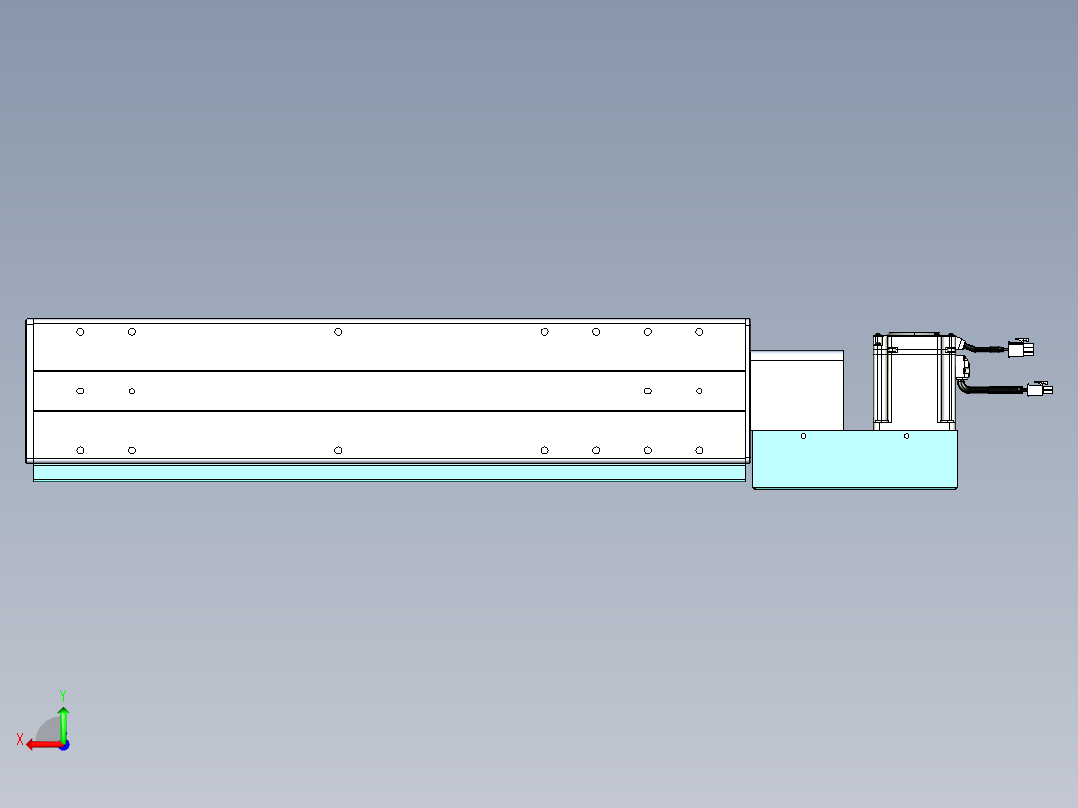 威洛博VBC同步带传动一无尘环境VBC14-L45-S400-BL-ZP75-C3后视图
