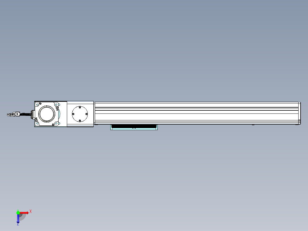 威洛博VBC同步带传动一无尘环境VBC14-L45-S400-BL-ZP75-C3俯视图