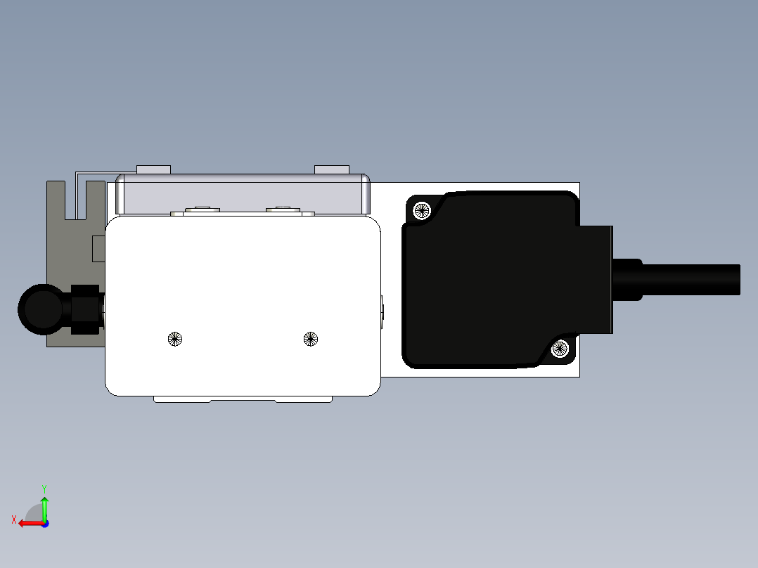 Toyo东佑达直线模组-ECH6-300-BR.igs后视图