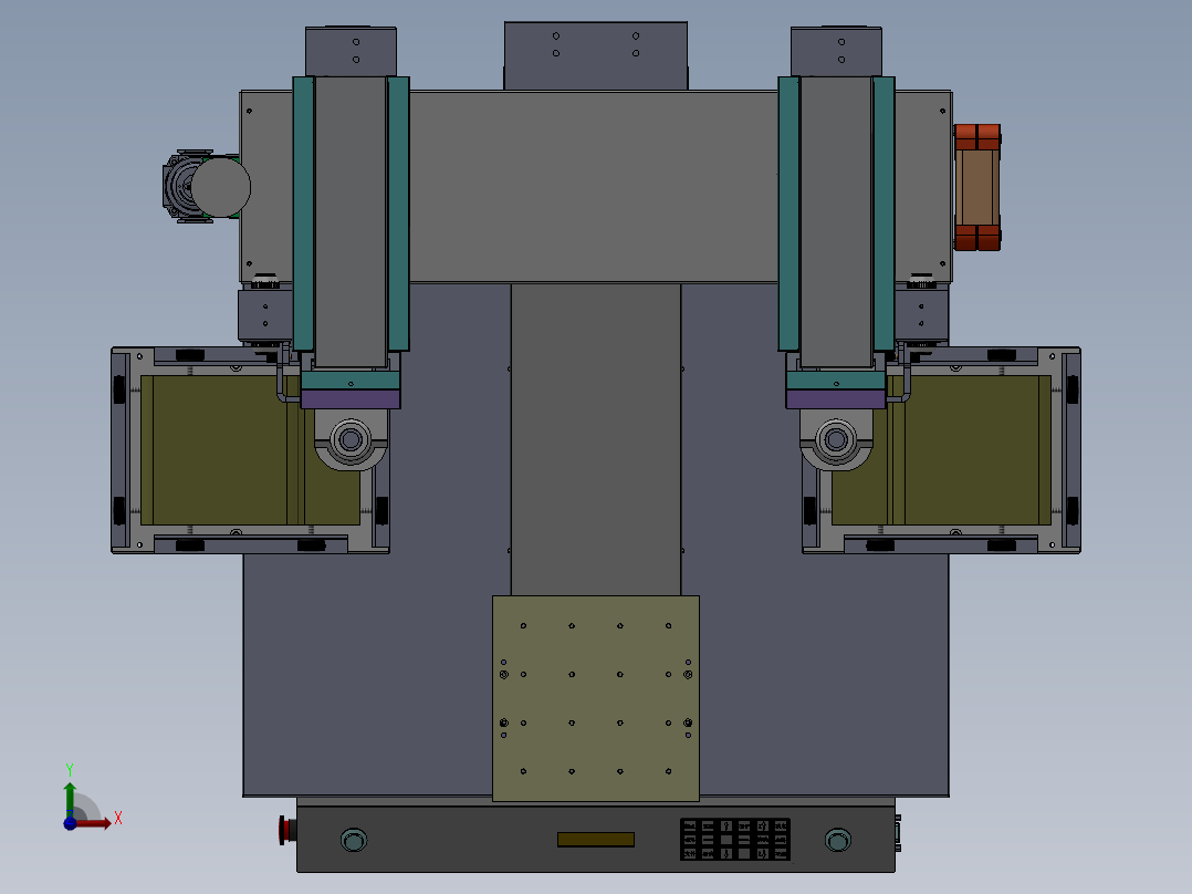 桌面式全自动锁螺丝机前视图