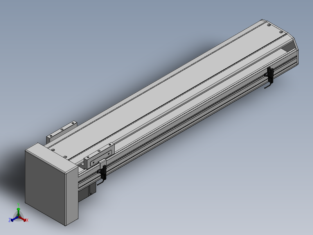 精密模组MY130-T10-550L-BM-P20B-C4-C正等轴测图