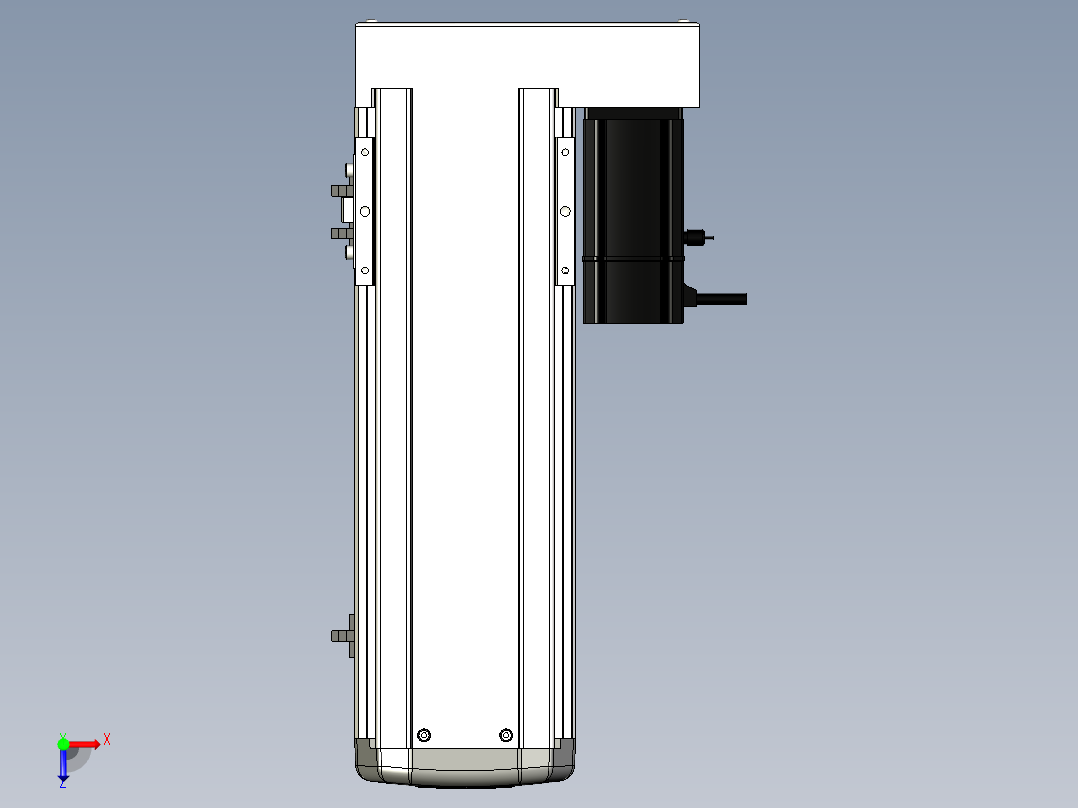 Toyo东佑达直线模组-ETH13-250-BR-200W+煞車俯视图