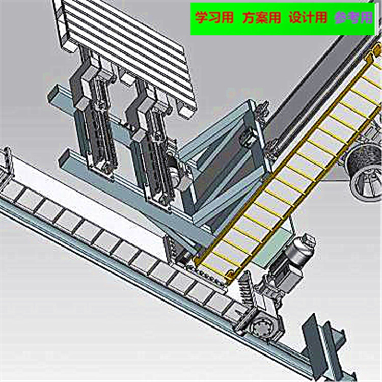 自动化大型堆垛机 非标自动化设备3D图纸3D模型