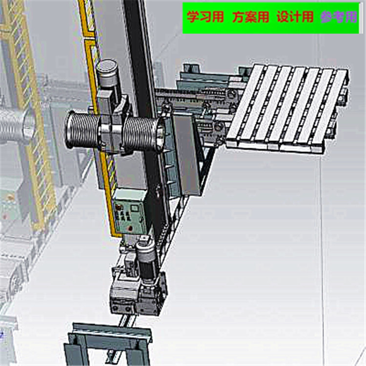 自动化大型堆垛机 非标自动化设备3D图纸3D模型