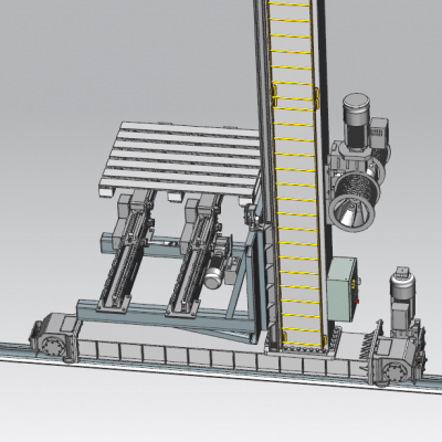 自动化大型堆垛机 非标自动化设备3D图纸3D模型