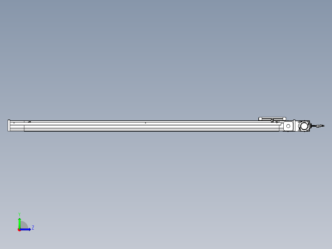 威洛博LB.GB同步带传动--欧规系列LB6A-L65-S1450-BL左视图