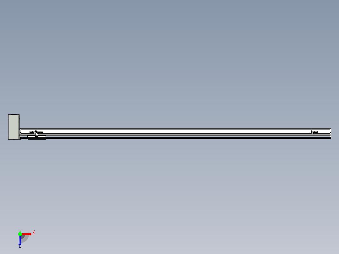 同步带滑台-半封闭B10H-L45-S1650-RD-P40-D3俯视图