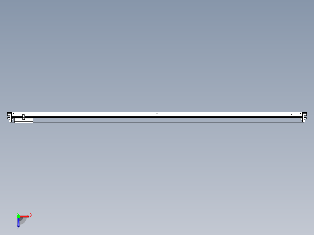 威洛博VL系列直线电机模组-VL22H2-S2300俯视图
